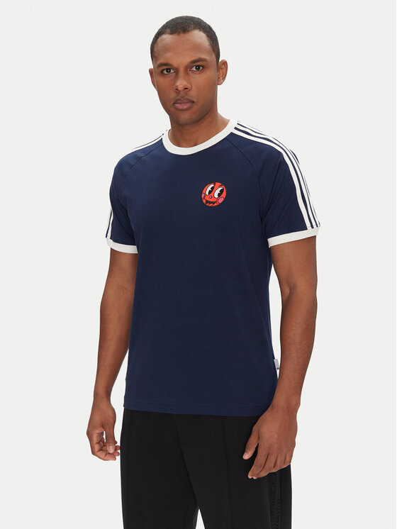 adidas adidas T-Shirt JP0984 Tmavomodrá Slim Fit