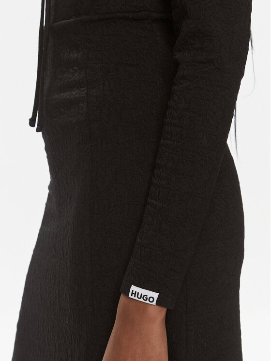 HUGO HUGO Sukienka codzienna Navenda 50508645 Czarny Regular Fit