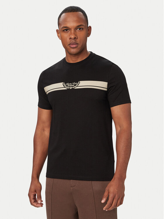 Guess Guess T-shirt Z6YI25 K5089 Crna Regular Fit