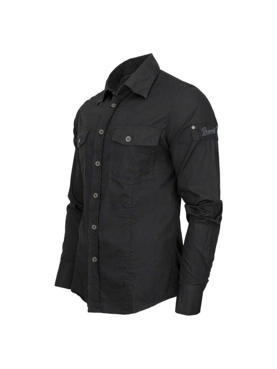 Brandit Brandit Koszula 4005.2 Czarny Regular Fit