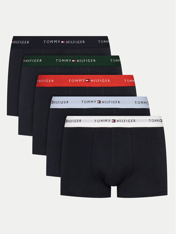 Tommy Hilfiger Tommy Hilfiger Sada 5 kusů boxerek UM0UM03061 Černá