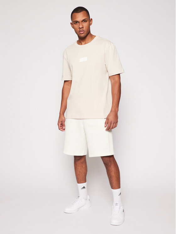 adidas Szorty sportowe adicolor 3-Stripes GN3457 Beżowy Regular Fit •  Modivo.pl