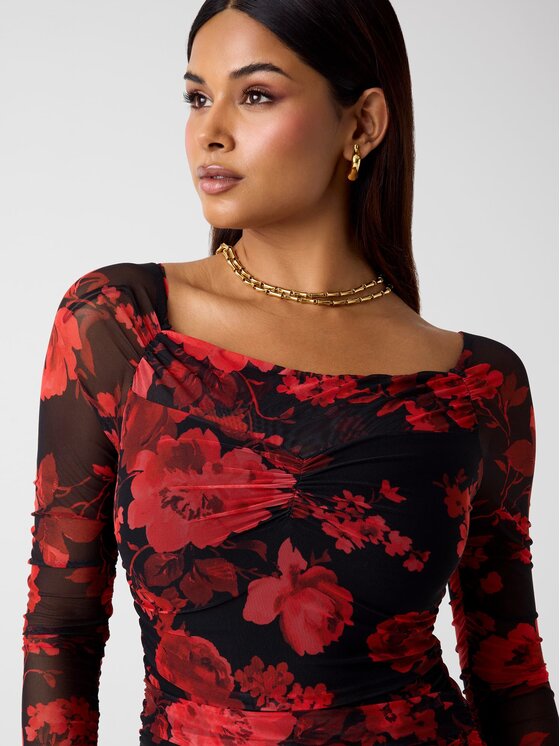 Guess Guess Повсякденна сукня 180179 Червоний Classic Fit