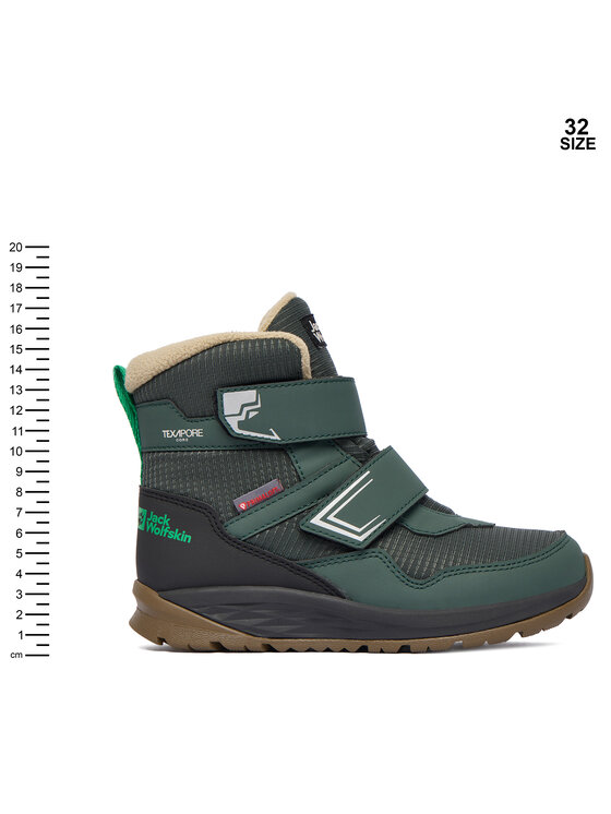 Jack Wolfskin Jack Wolfskin Čizme za snijeg Polar Bear B Texapore Mid VC K A62144 E0206 Zelena