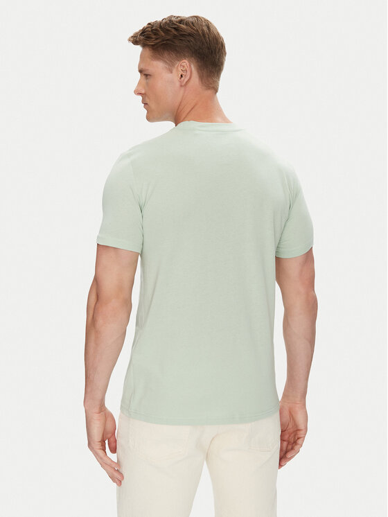 Mustang Mustang T-Shirt Austin 1016492 Zielony Regular Fit
