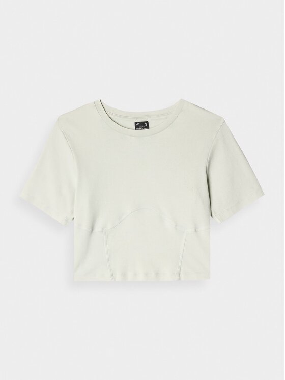 4F 4F Top 4FRAW24TTSHF2581-47S Zelená Slim Fit