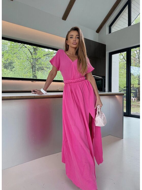 Agatha Studio Agatha Studio Sukienka codzienna A26SS-SU-K02 Różowy Regular Fit