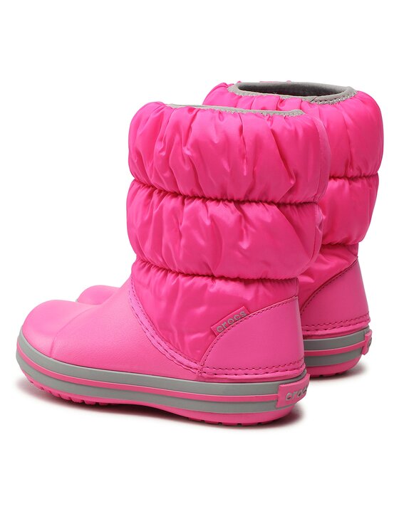 Crocs Crocs Śniegowce Winter Puff Boot Kids 14613-6TR Różowy
