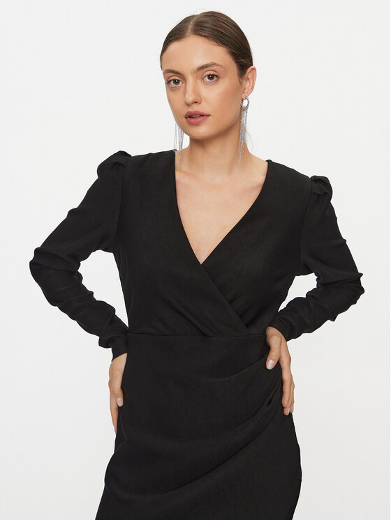 YAS YAS Vsakodnevna obleka 26031704 Črna Regular Fit