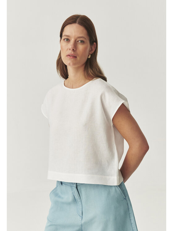 TATUUM TATUUM Halenka KRIKO Bílá Loose Fit