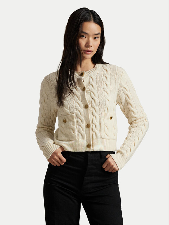 Polo Ralph Lauren Polo Ralph Lauren Strickjacke 211978312500 Écru Regular Fit