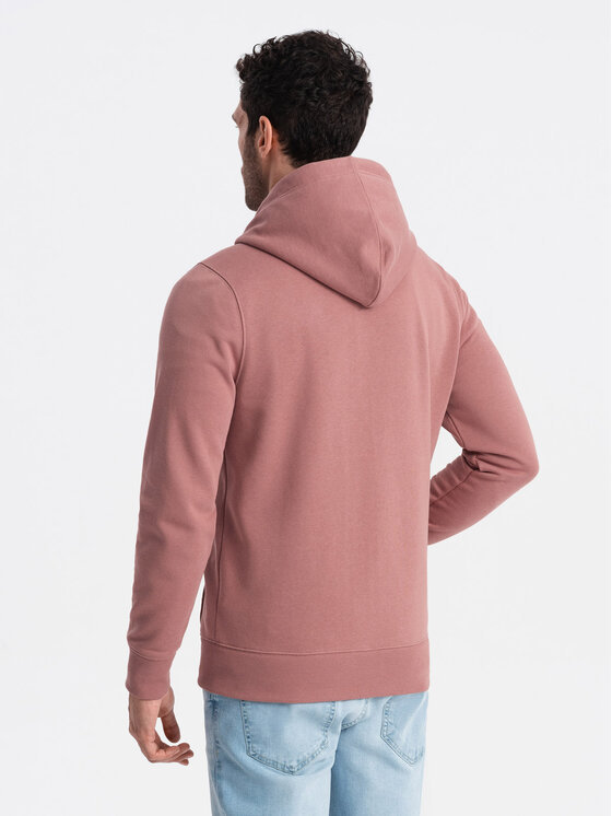 Ombre Ombre Mikina OM-SSBZ-0160 Růžová Regular Fit