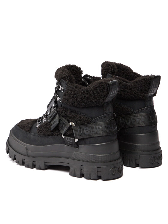 Buffalo Buffalo Schnürstiefeletten Aspha Com Mid Warm 1622328 Schwarz