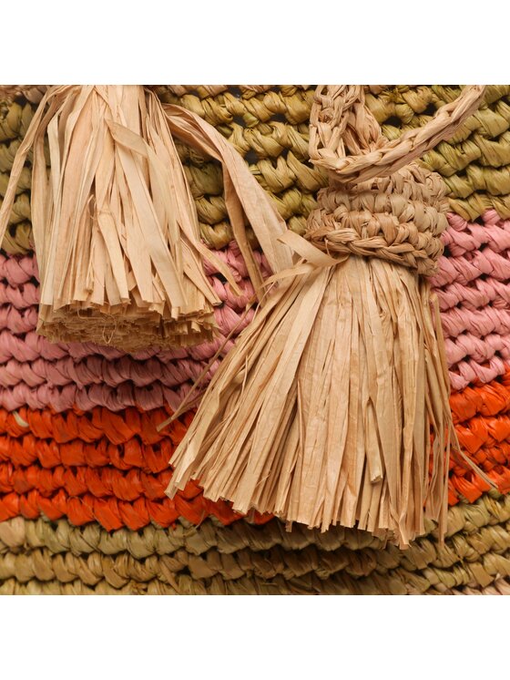 Manebi Manebi Borsetta Natural Raffia Beach Bucket V 5.9 AE Beige