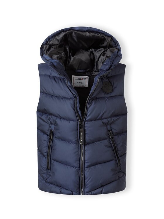 minoti minoti Kamizelka 33GILET504 Granatowy Regular Fit