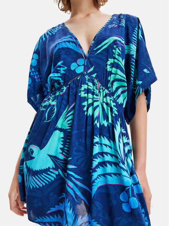 Desigual Desigual Vasaras kleita 23SWMW18 Tumši zils Regular Fit