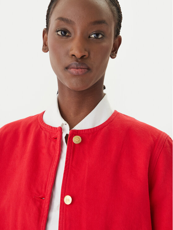 Tommy Hilfiger Tommy Hilfiger Džinsinė striukė WW0WW48591 Oranžinė Regular Fit