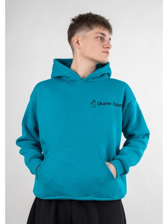 DKaren Sport DKaren Sport Bluza EQ001Men Turkusowy Basic Fit
