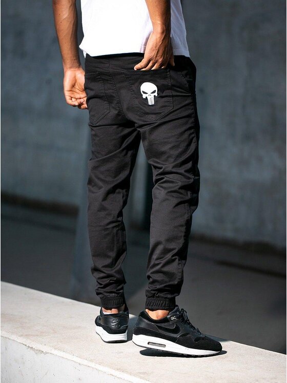 Marvel Marvel Joggery Punisher Small 4XL Czarny Regular Fit