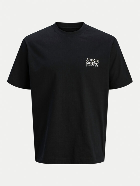 Jack&Jones Junior Jack&Jones Junior T-shirt Dynamic Dust 12274677 Crna Loose Fit