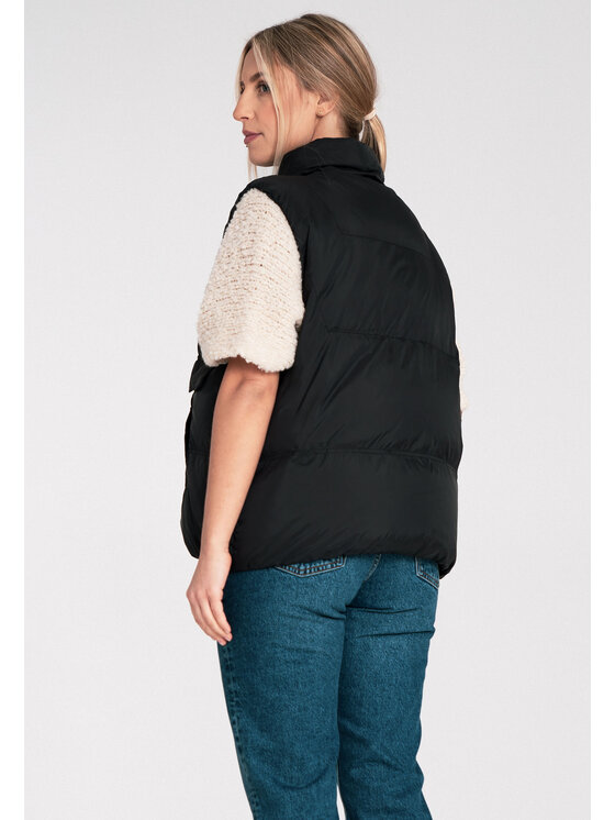 FIGL FIGL Kamizelka M1115 Czarny Regular Fit