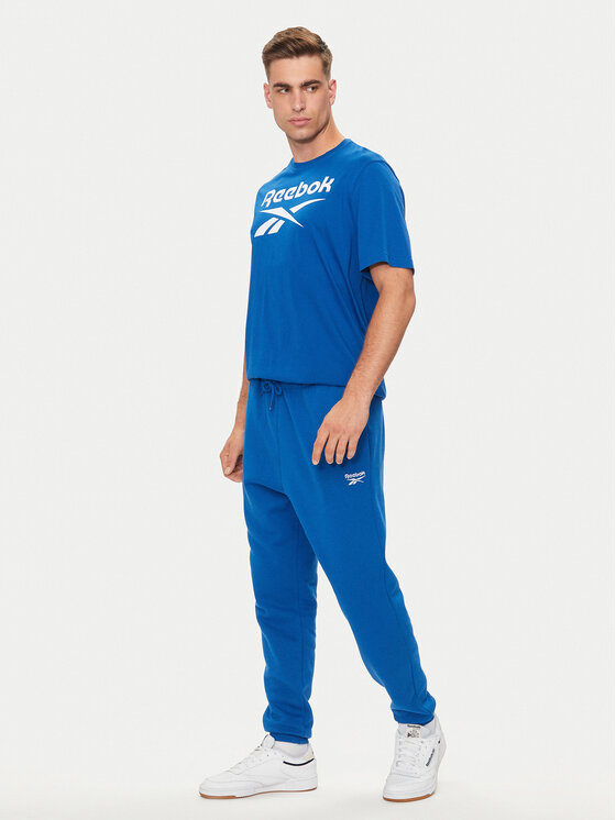 Reebok Reebok Pantaloni de damă Small Logo Fleece 100202849 Albastru Regular Fit