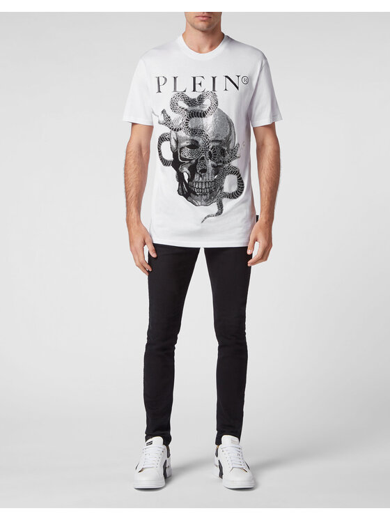 PHILIPP PLEIN PHILIPP PLEIN T-Shirt 851 Biały Regular Fit