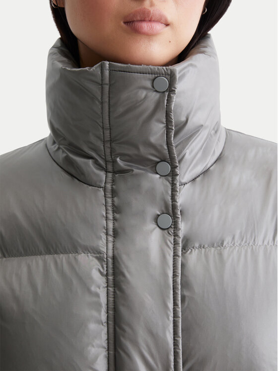 Marc O'Polo Marc O'Polo Пухено яке 409 0998 70351 Сив Oversize
