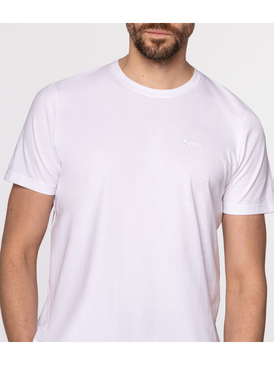 Lee Cooper Lee Cooper T-Shirt OBUTCH Biały Regular Fit