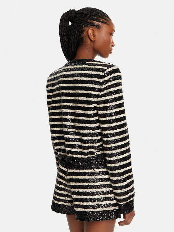 Balmain Balmain Sacou DF1KL180XJ31 Negru Regular Fit