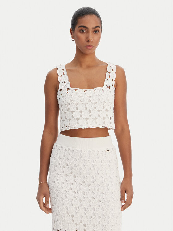 Fracomina Fracomina Top FR26ST4017K488R6 Ekrüüvärv Regular Fit