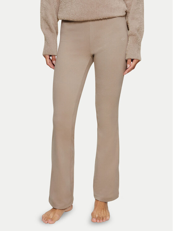 Triumph Triumph Spodnji del pižame Smart Thermal 10221491 Bež Slim Fit