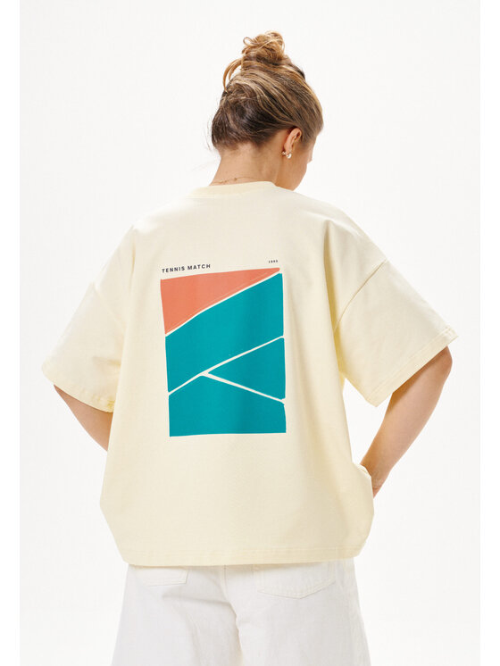 Mirons Mirons T-Shirt Print Beżowy Regular Fit