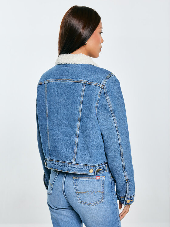 BIG STAR BIG STAR Kurtka jeansowa ASPEN Niebieski Basic Fit