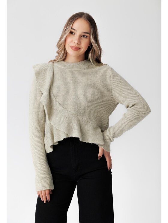 Sweter, rozmiar XS/S, Beżowy, Laurella 6TU058273