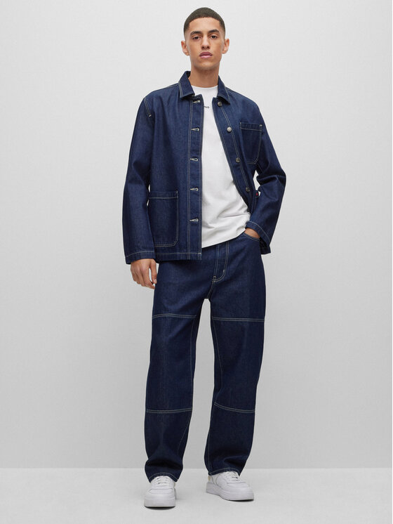 HUGO Hugo Majica Dapolino 50488330 Bela Relaxed Fit