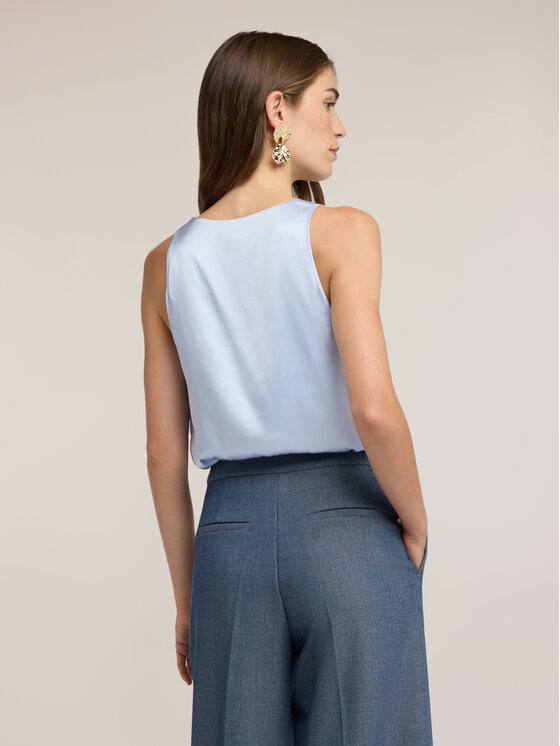 Motivi Motivi Top D012Q000518N004 Turkusowy Regular Fit