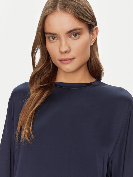 ViCOLO ViCOLO Bluzka TD0013 Granatowy Relaxed Fit