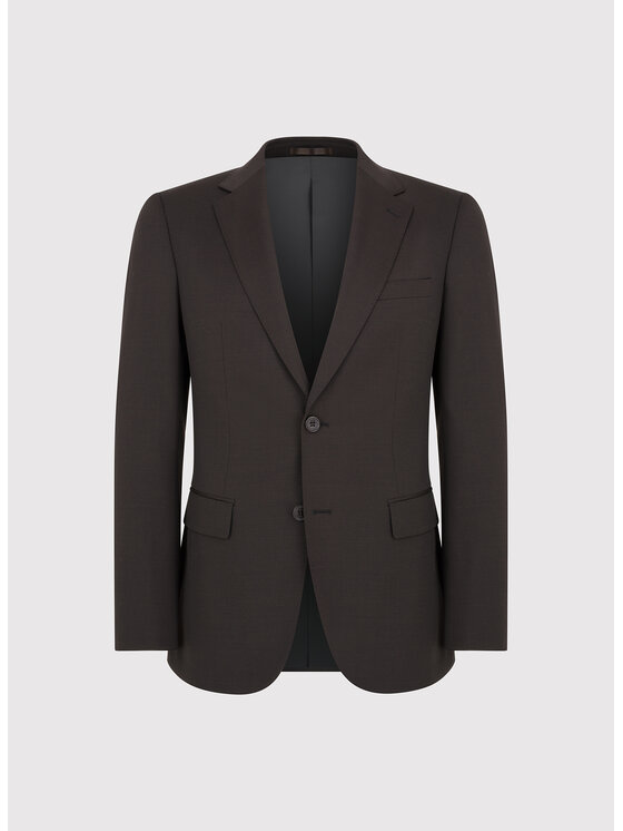 Pako Lorente Pako Lorente Garnitur P25WF-4X-008 Brązowy Super Slim Fit