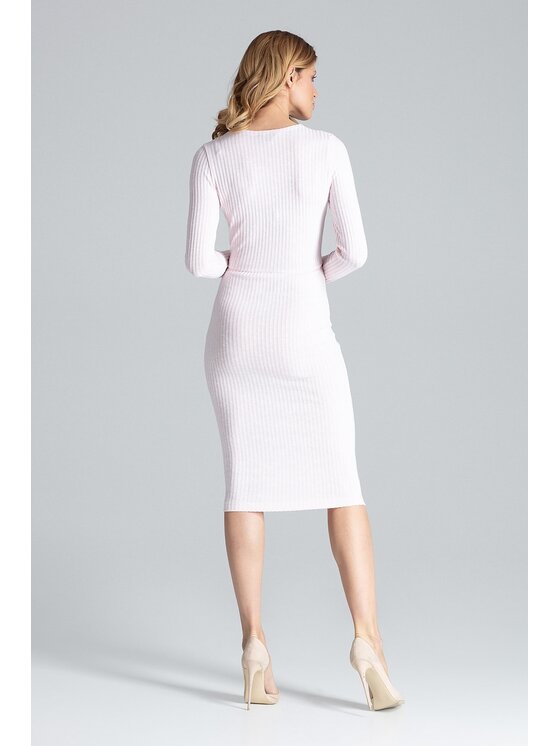 FIGL FIGL Sukienka M637 Różowy Slim Fit