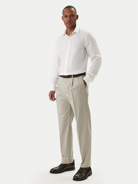 Calvin Klein Calvin Klein Chino LV04LE612G Bež Tapered Fit