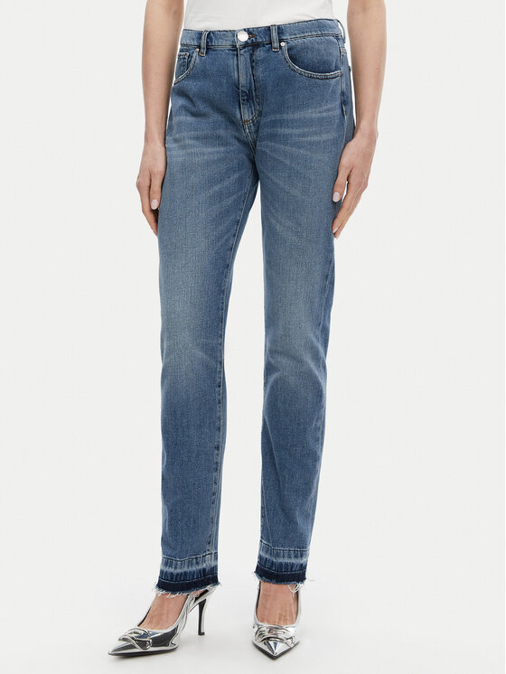 PINKO PINKO Traperice Robin 104607 A2E1 Plava Straight Leg