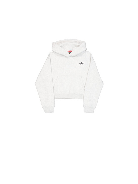 Alpha Industries Alpha Industries Bluza Basic Small Logo Hoodie Women Szary Loose Fit