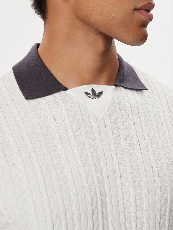 adidas adidas Polo KR9765 Biały Loose Fit