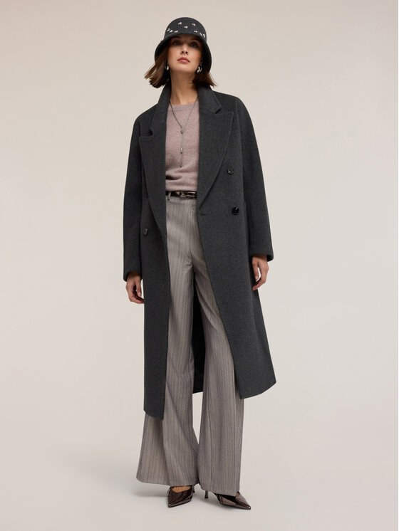 Motivi Motivi Cappotto invernale 0077W000114N013 Grigio Regular Fit