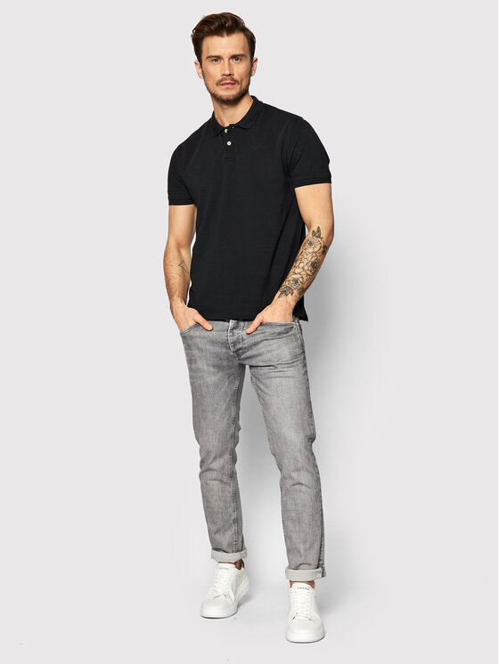 Polo Vincent PM541824 Nero Slim Fit