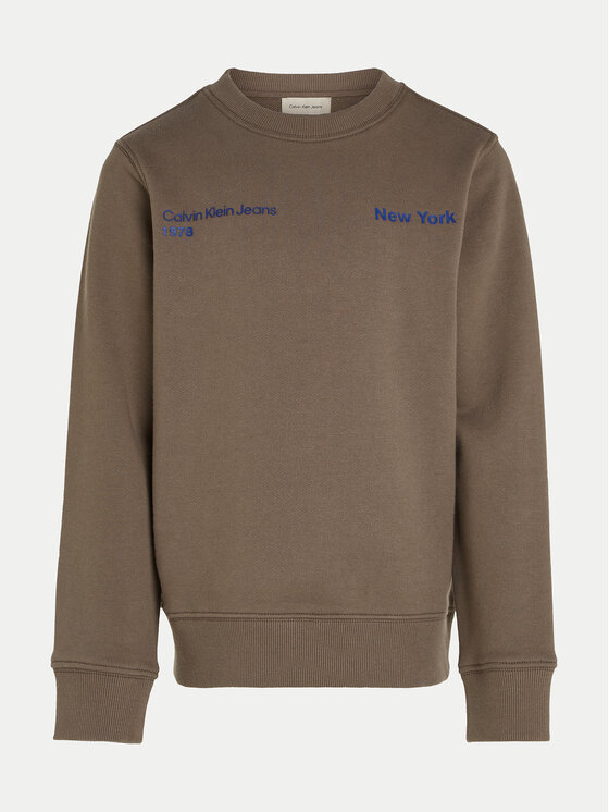 Calvin Klein Jeans Calvin Klein Jeans Суитшърт Terry Graphic Cn IB0IB02212 Сив Regular Fit
