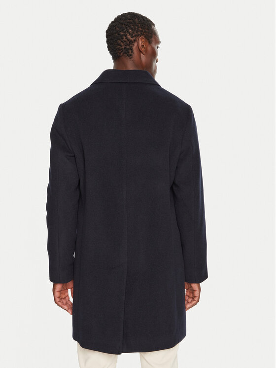 Tommy Hilfiger Tommy Hilfiger Villane mantel MW0MW36611 Tumesinine Regular Fit