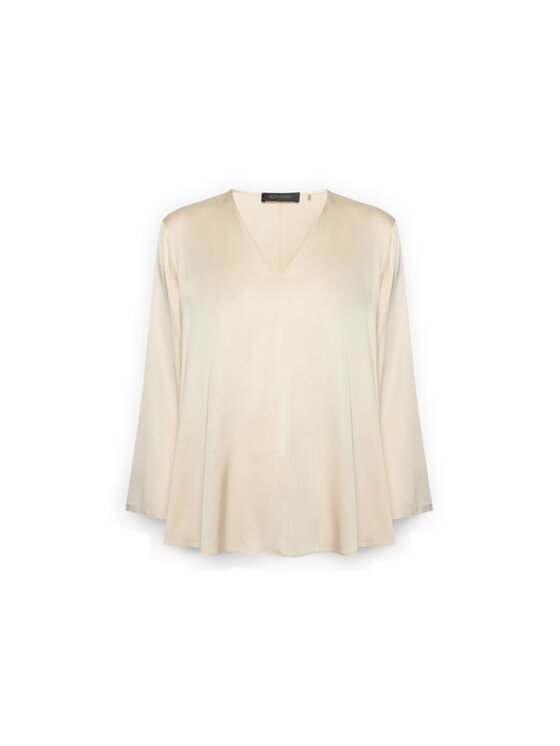 Elena Mirò Elena Mirò Blusa 2025P000250N002 Crema Regular Fit
