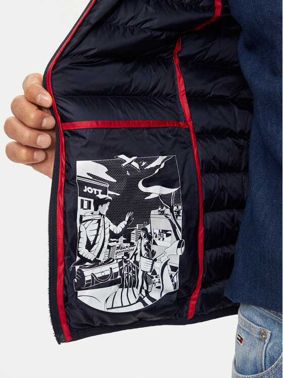 Jott Jott Mellény Tom P000MDOW04 Sötétkék Slim Fit
